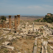 Cyrene downtown Temple of Apollo, square
