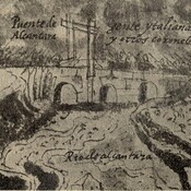 Alcantara's bridge in 1580