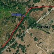 Roman road avoids marsh