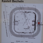 Kleinkastell Becheln - Infoschild