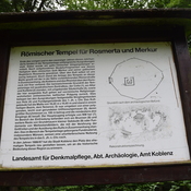Merkurtempel Koblenzer Stadtwald - Infoschild