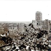 Ancient architecture in the village of Umm al-Surab, Northern Jordan