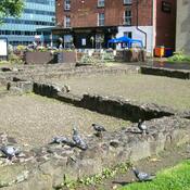 Foundation ruins of the fort in Castlefield