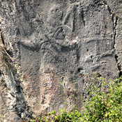 Hotite relief, Luwian inscription