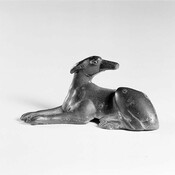 Bronzen beeldje hond