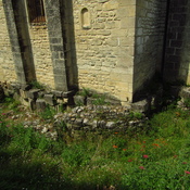 Roman architectural remains in the foundation of the Notre-Dame-de-Nazareth, Vaison-la-Romaine