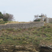 forteiland voor de kust van Poros-stad