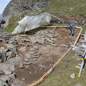 excavations of Mur (dit) de Hannibal in 2014
