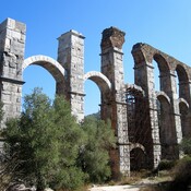 Moria village. the Roman aqueduct