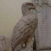 Marble statue of an eagle