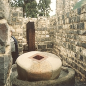 Ancient olive press at Kursi