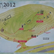 plan of Sant' Andrea di Loppio island