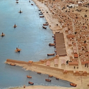 Maquette de la ville de Marseille hellénistique