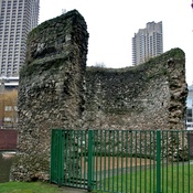 London wall outside the Museum of London