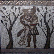 Dido and Aeneas Mosaic from Low Ham Roman Villa