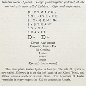 Lystra, inscription