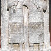 Funerary stele of a wine merchant and wife