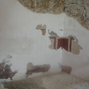 Painted walls in the bathhouse
