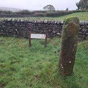 Milestone in Churchyard