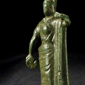 Bronzen beeldje van de godin Minerva