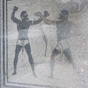 Mosaik mit zwei Faustkämpfern