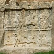 Naqsh-e Rustam, Third (Double Equestrian) Relief of Bahram II