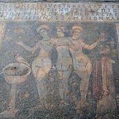 Three Graces mosaic from Porto Calamie