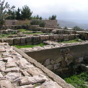 Byzantine  monastery on the Mount Nebo -  remains