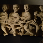 Oxyrhynchus, Relief of four men with a crocodile (representing the Nile flood)