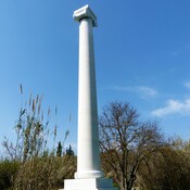 the modern  monument in Marathon