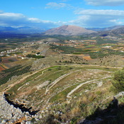 Midea, view of the lower Mycenaean acropolis