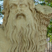 Statue of Papposilenos, from stage of Dionysus theater