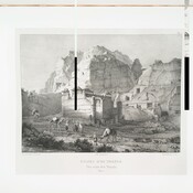 Petra, Temple of Dushares in 1830
