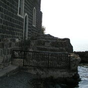 Steps to the 4th cent. church from the shore