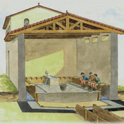 Reconstructie latrine Reuvensbaden