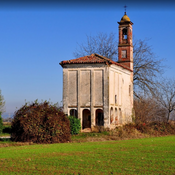 San Pietro chapel of Roncaglia built on aqueduct of Augusta Bagiennorum