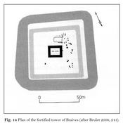 Plan of the fortified tower of Braives (after Brulet 2006, 241).