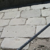 Decumanus in Sepphoris - slabs of the street