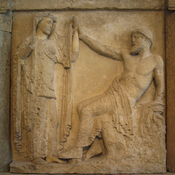 Temple E, Metope and Zeus
