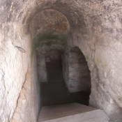 Entrance to Aya Tekla underground church