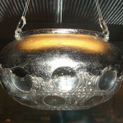 The hanging bowl on display
