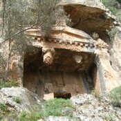 Carian rock cut chamber tomb, Vth century BC