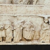 The Roman sarcophagus of the Nine Muses