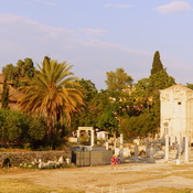 the roman agora, the tower of the winds, and the mosque of the Mehmet II