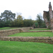 Vue générale des thermes antiques de valognes