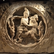 Relief with Mithras bull-slaying scene